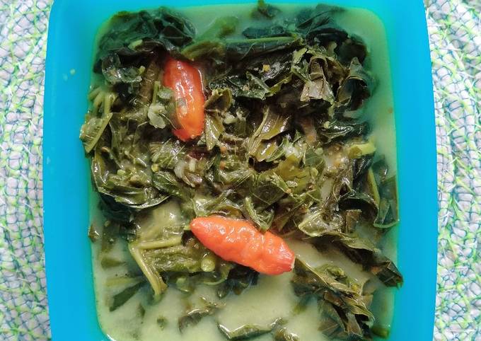 Langkah Mudah untuk Membuat Daun Singkong Santan/Gulai Daun Singkong, Lezat