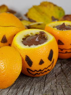 Une photo de Danette au chocolat d’Halloween