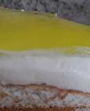 Tarta mousse de limón con bizcocho de almendras