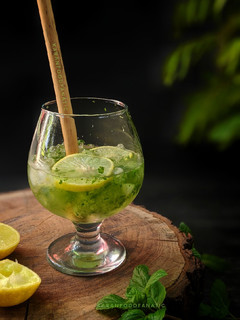 A picture of Refreshing Mint Sorbet Lemonade.