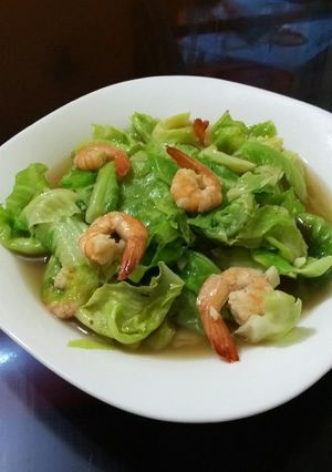 Foto resep Tumis keciwis udang simple ala Mama Valen