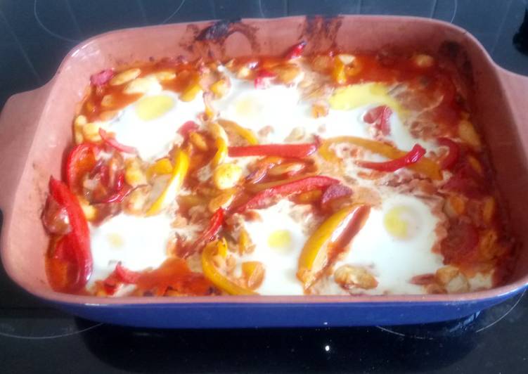 Steps to Prepare Ultimate Egg and Vegetable Bake