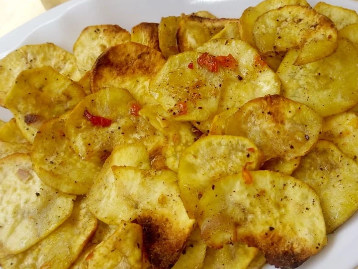 Easy Way Make Recipe Baked sweet potato chips that is Perfect, Perfect}