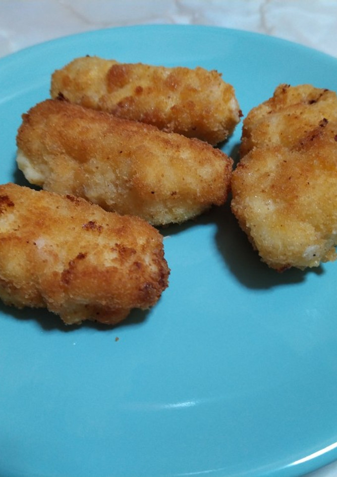Una foto de Croquetas de huevo y pavo