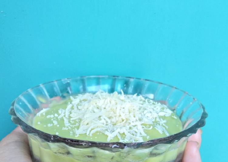 Resep masakan Puding Cincau Vla Avocado | Langkah Membuat Puding Cincau Vla Avocado Yang Mudah Dan Praktis