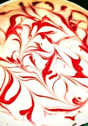 A picture of Red Velvet Swirled New York Cheese Cake.