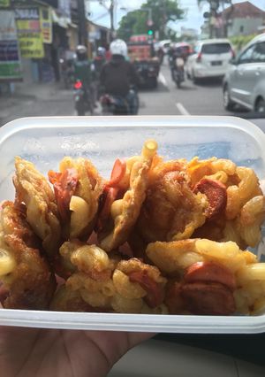 Foto resep Omelette Makaroni Sosis Keju
