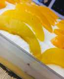 POSTRE DE VAINILLA CON 🍑DURAZNOS🍑 CREMA CHANTILLY Y VAINILLAS 🤩😋😋🤩🍑