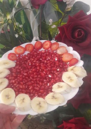 عکسی از دستور ❤تزیین بشقاب میوه کودک