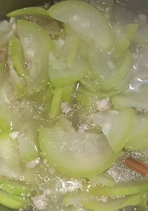 Hình của món Canh bầu nấu thịt.
