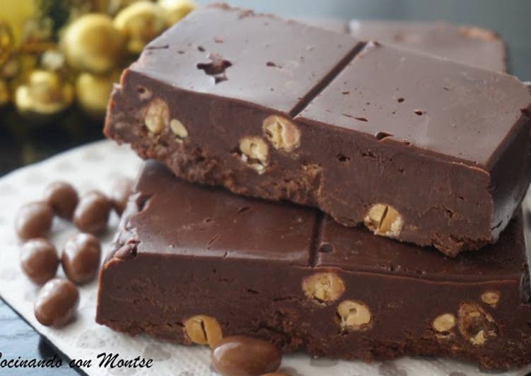 Turrón de chocolate y conguitos