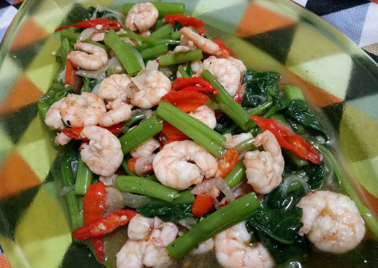 Resep Oseng Kangkung Udang Saus Tiram yang Bisa Manjain Lidah