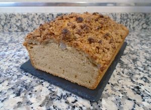 Foto principal de Bizcocho vegano con crumble de aceite de coco y canela