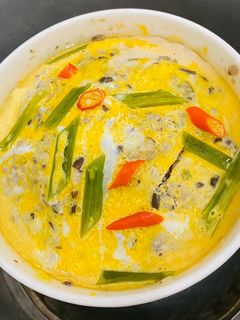 Hình của món Chả mắm linh hấp.