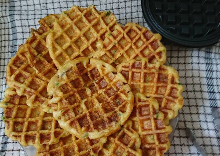 Resep: Hashbrown waffle - waffle kentang gurih yang Gurih