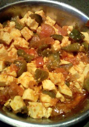A picture of Chilli paneer.