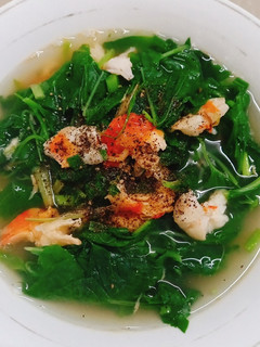 Hình của món Rau dền nấu canh tôm.