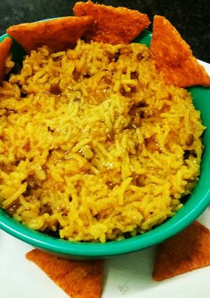 A picture of Moong ki daal ki khichdi.