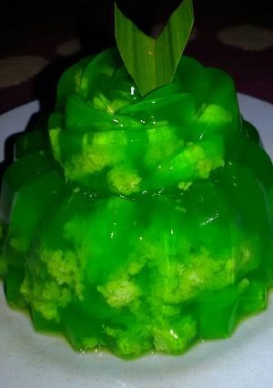 Foto resep Puding lumut ijo