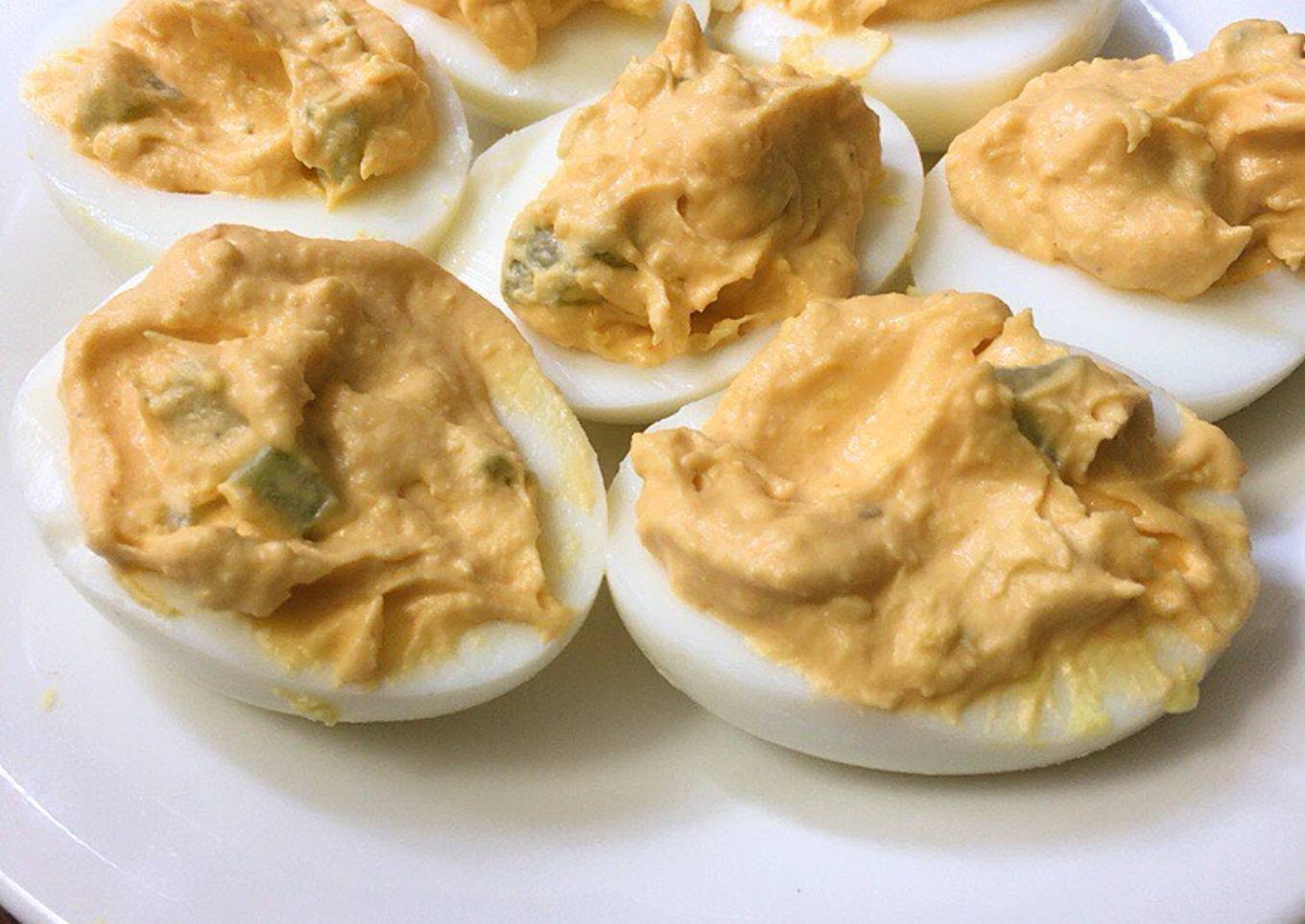 Buffalo deviled eggs