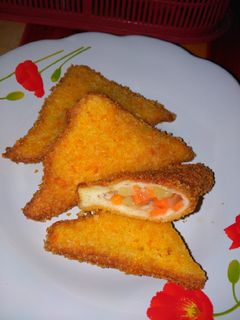 Foto resep Roti Tawar Goreng isi sayuran