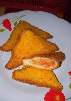 Foto resep Roti Tawar Goreng isi sayuran