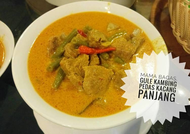 Resep 🌶 🌶 #KitaBerbagi.. Gule kambing pedas kacang panjang yang Enak Banget