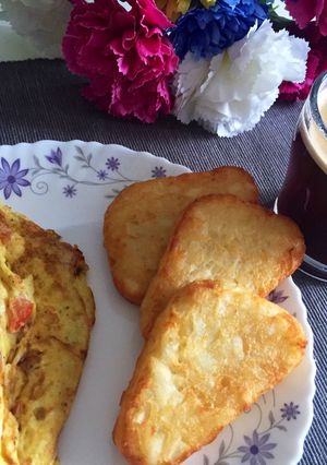 صورة لوصفة اومليت بالخضار 🍳🥚