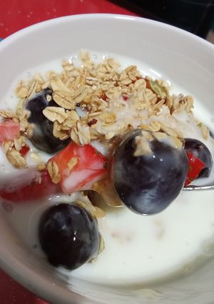 Una foto de Desayuno saludable y rico😋