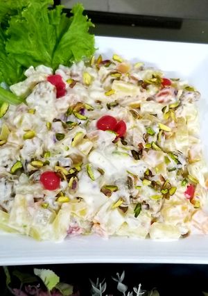 A picture of Fruit and nut salad.