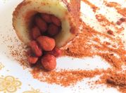 Una foto de pepino con chamoy