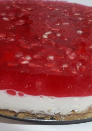 عکسی از دستور چیز کیک انار