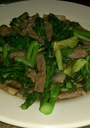 Foto resep Cah Caisim Daging Sapi Teriyaki