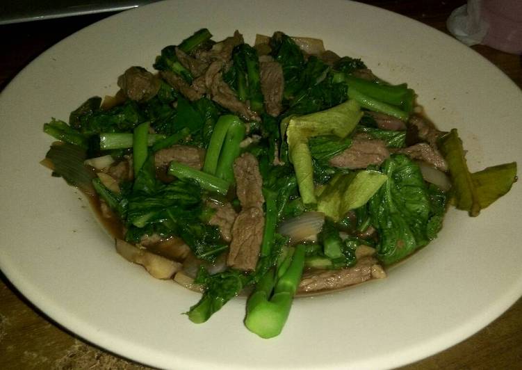 Cah Caisim Daging Sapi Teriyaki