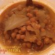 Repollo guisado con garbanzos y chorizo