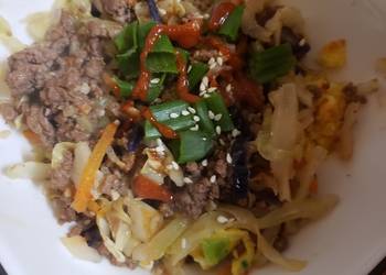 Fresh, Prepare Recipe Eggroll in a bowl Delicious Perfect