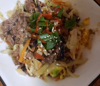 Easy Making Recipe Eggroll in a bowl Savory Delicious