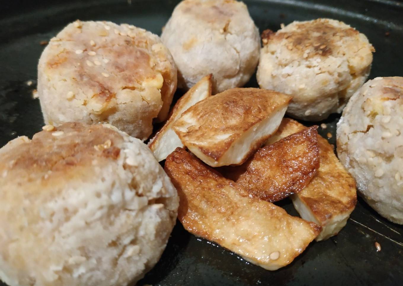 Bolitas de lenteja y queso magro