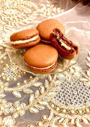 صورة لوصفة ماكارون بالشوكولاتة Les macarons au chocolat