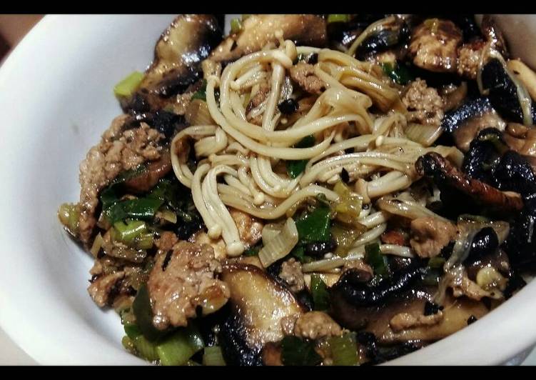 Bumbu meracik Tumis jamur daging sapi Anti Gagal