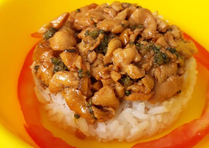 Ayam teriyaki brokoli