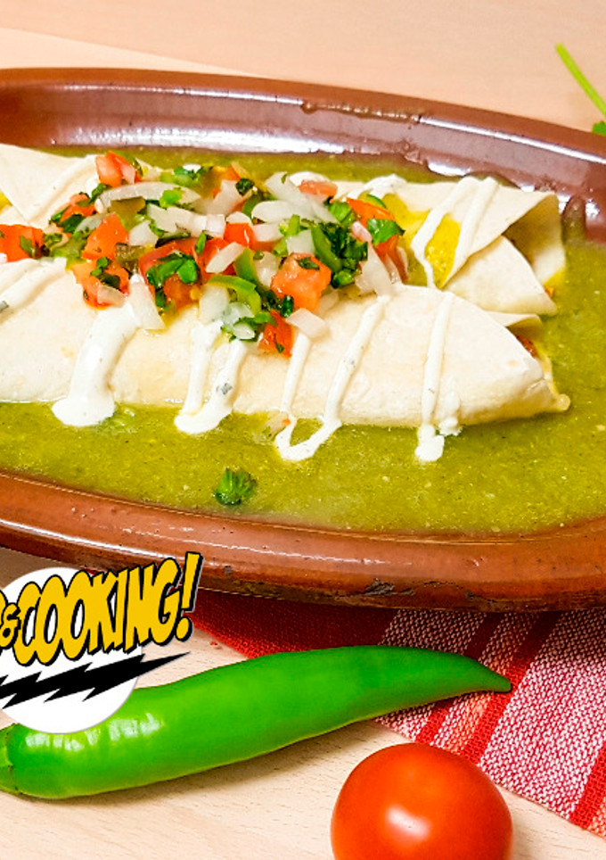 Una foto de Chicken Enchilada