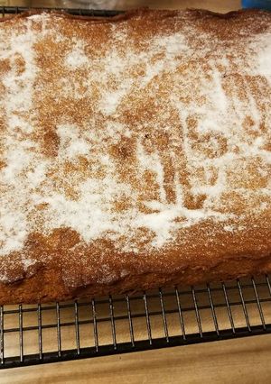 A picture of Gabe's Caramel Cake.