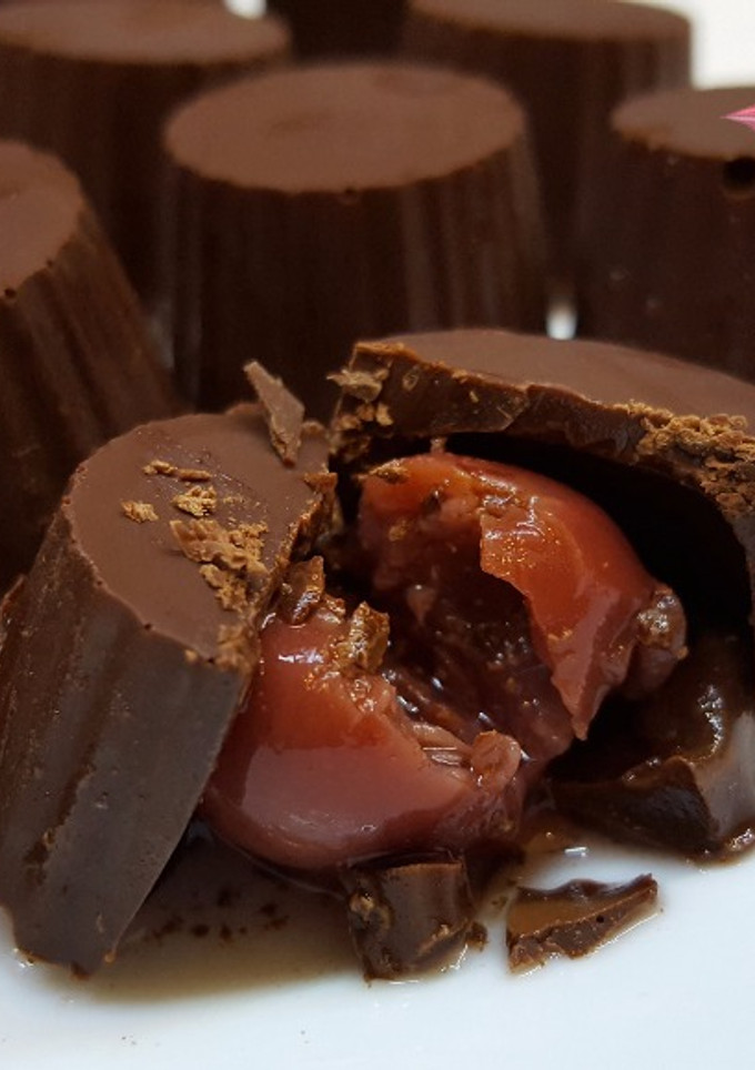 Una foto de Bombones de cereza con licor (Mon Chéri)