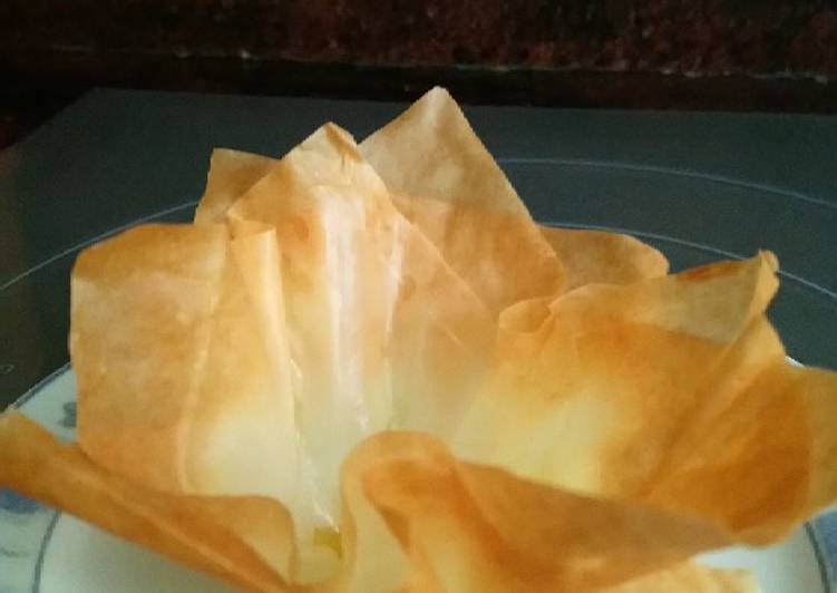 Flores de pasta filo