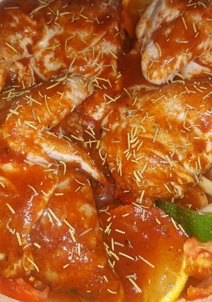 صورة لوصفة دجاج شوي بالخضار