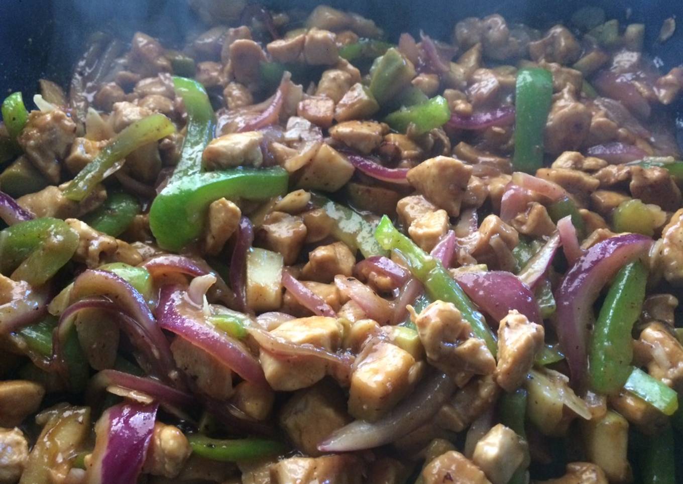 Pollo agridulce con guayaba