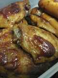 ปีกไก่อบซอสบาบีคิว