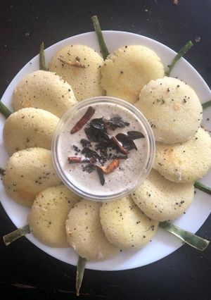 A picture of Potato Idli.