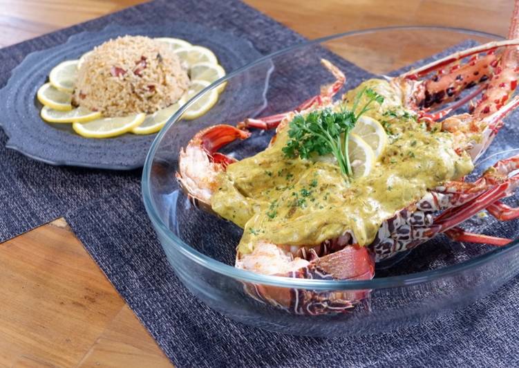 Langkah Mudah untuk Menyiapkan Bahamian Curry Lobster &amp; Rice and Peas ala Chef Juna yang Enak Banget